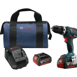 Factory Reconditioned Bosch 18V EC Brushless Lithium-Ion Compact Tough 1/2 in. Cordless Hammer Drill Driver Kit (4 Ah)
