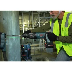 Factory Reconditioned Bosch 18V EC Brushless SDS-Plus Bulldog 1 in. Cordless Rotary Hammer Kit with (2) CORE18V 8 Ah High Power Batteries