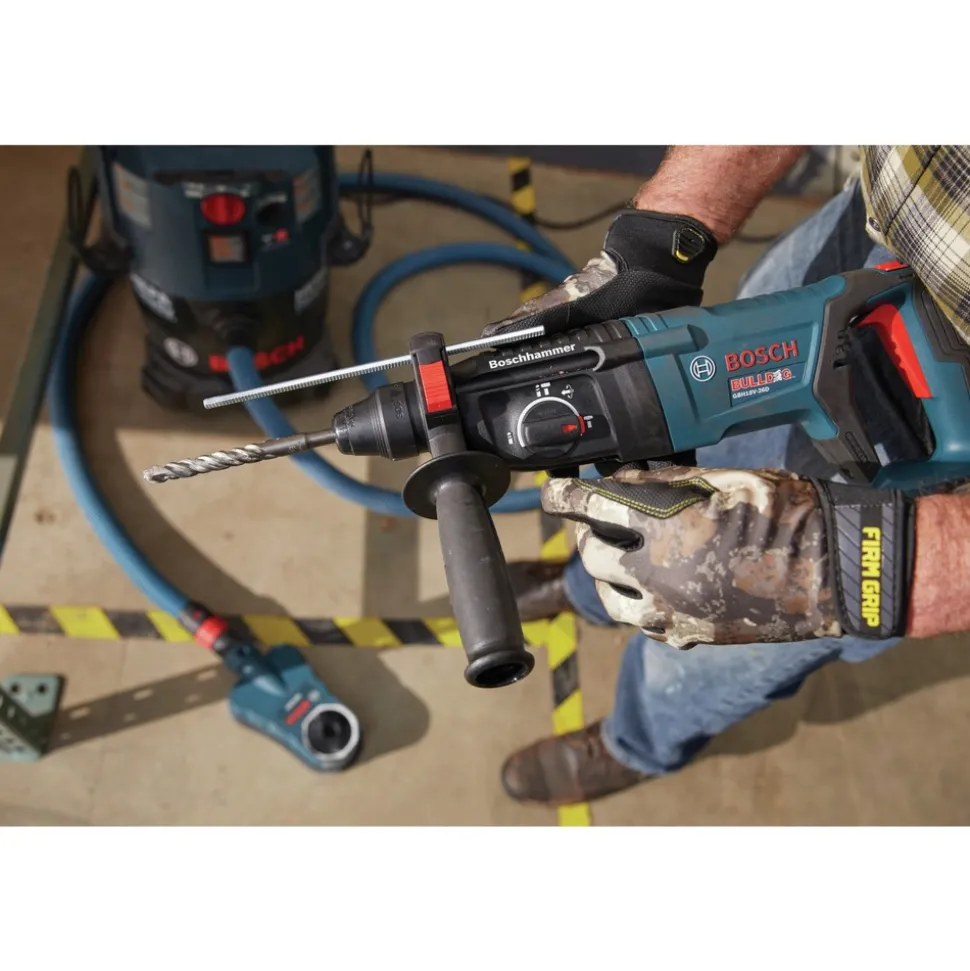 Factory Reconditioned Bosch 18V EC Brushless SDS-Plus Bulldog 1 in. Cordless Rotary Hammer Kit with (2) CORE18V 8 Ah High Power Batteries