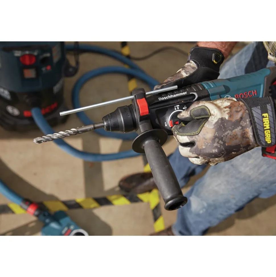 Factory Reconditioned Bosch 18V EC Brushless SDS-Plus Bulldog 1 in. Cordless Rotary Hammer Kit with (2) CORE18V 8 Ah High Power Batteries