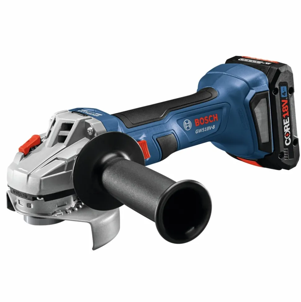 Factory Reconditioned Bosch 18V Brushless Lithium-Ion 4-1/2 in. Cordless Angle Grinder Kit (4 Ah)