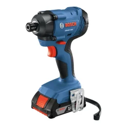 Factory Reconditioned Bosch 18V Compact Lithium-Ion 1/4 in. Cordless Hex Impact Driver Kit (2 Ah)