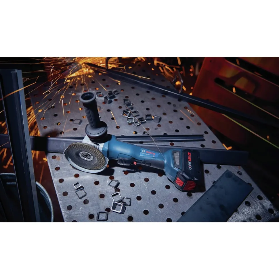 Factory Reconditioned Bosch 18V Brushless Lithium-Ion 4-1/2 - 5 in. Cordless X-LOCK Angle Grinder with No Lock-On Paddle Switch (Tool Only)