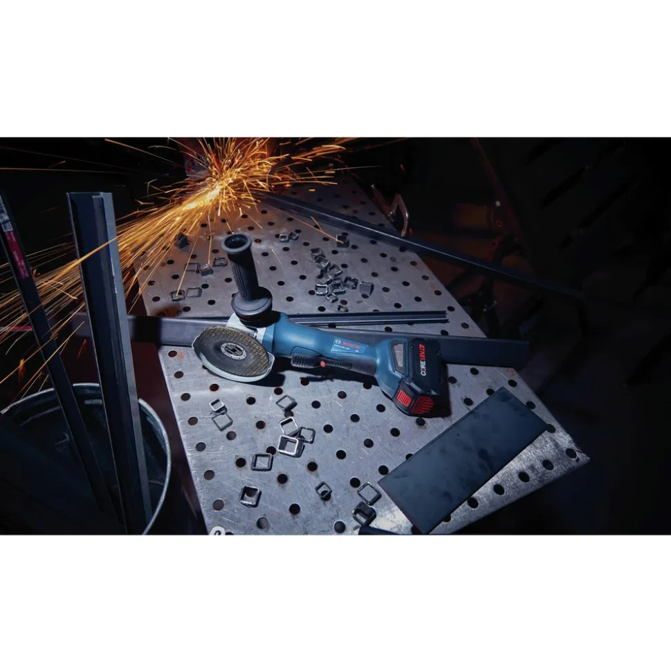 Factory Reconditioned Bosch 18V Brushless Lithium-Ion 4-1/2 - 5 in. Cordless X-LOCK Angle Grinder with No Lock-On Paddle Switch (Tool Only)