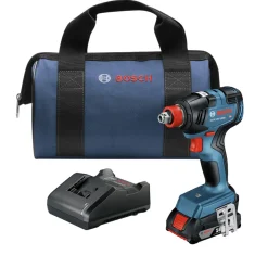 Factory Reconditioned Bosch 18V EC Brushless Lithium-Ion 1/4 in. and 1/2 in. Cordless 2-in-1 Bit/Socket Impact Driver Kit (2 Ah)
