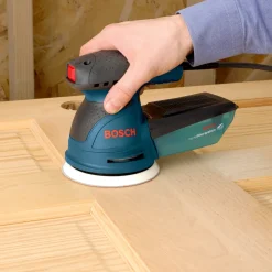 Factory Reconditioned Bosch 5 in. VS Palm Random Orbit Sander Kit with Canvas Carrying Bag