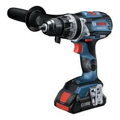 Factory Reconditioned Bosch 18V Brute Tough Connected-Ready EC Brushless Li-Ion 1/2 in. Cordless Hammer Drill Driver / 1/4 / 1/2 in. 2-In-1 Impact Driver Combo Kit (4 Ah)