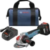 Factory Reconditioned Bosch 18V X-LOCK Brushless Lithium-Ion 4-1/2 - 5 in. Cordless Angle Grinder Kit (8 Ah)