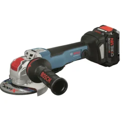 Factory Reconditioned Bosch 18V X-LOCK Brushless Lithium-Ion 4-1/2 - 5 in. Cordless Angle Grinder Kit (8 Ah)