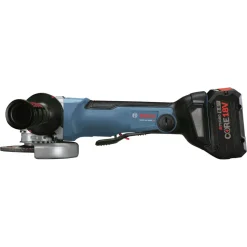 Factory Reconditioned Bosch 18V X-LOCK Brushless Lithium-Ion 4-1/2 - 5 in. Cordless Angle Grinder Kit (8 Ah)