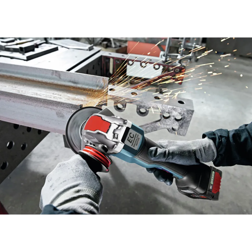 Factory Reconditioned Bosch 18V X-LOCK Brushless Lithium-Ion 4-1/2 - 5 in. Cordless Angle Grinder Kit (8 Ah)