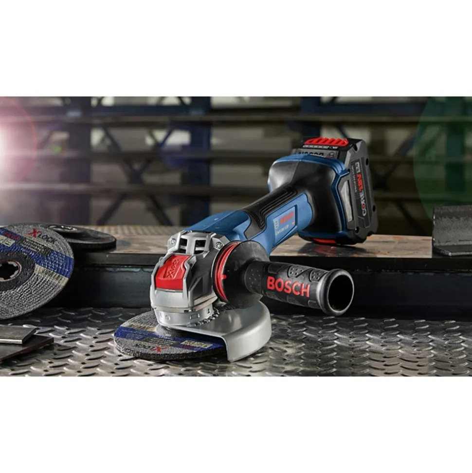 Factory Reconditioned Bosch 18V PROFACTOR Brushless Lithium-Ion 5 in. - 6 in. Cordless X-LOCK Angle Grinder with Paddle Switch (Tool Only)