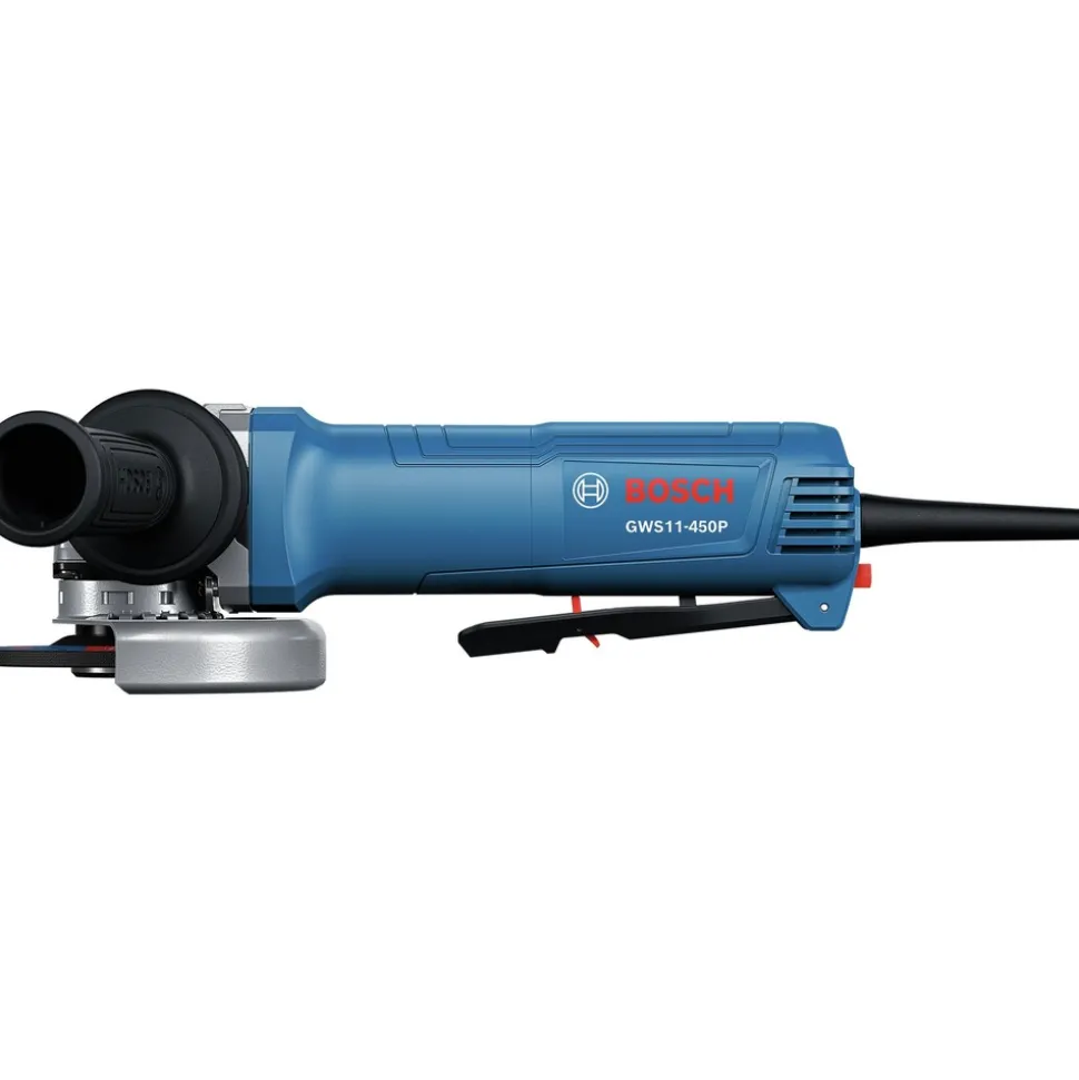 Factory Reconditioned Bosch 120V 4-1/2 in. Ergonomic Corded Angle Grinder with Lock-On Paddle Switch