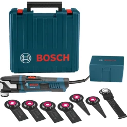 Factory Reconditioned Bosch 5.5 Amp StarlockMax Oscillating Multi-Tool Kit with 8-Pc Accessory Kit