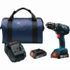 Factory Reconditioned Bosch 18V Lithium-Ion 1/2 in. Cordless Hammer Drill Driver Kit (2 Ah)