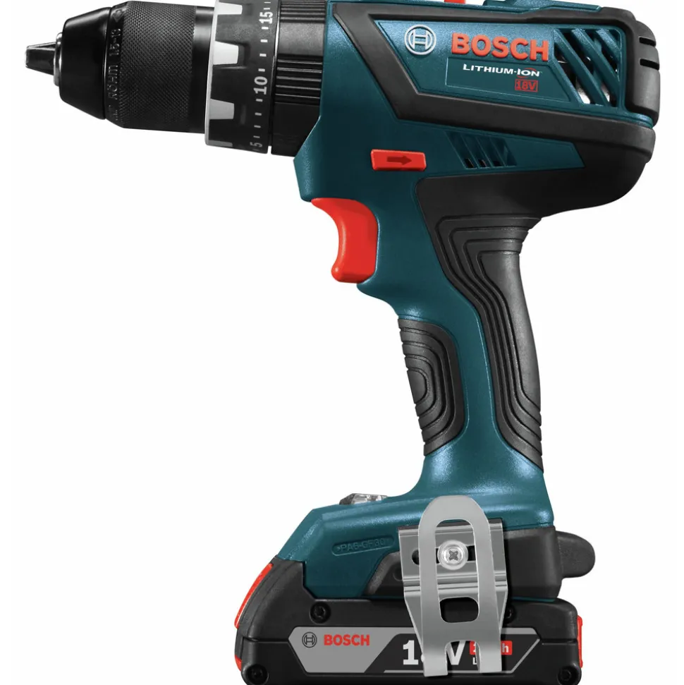 Factory Reconditioned Bosch 18V Lithium-Ion 1/2 in. Cordless Hammer Drill Driver Kit (2 Ah)
