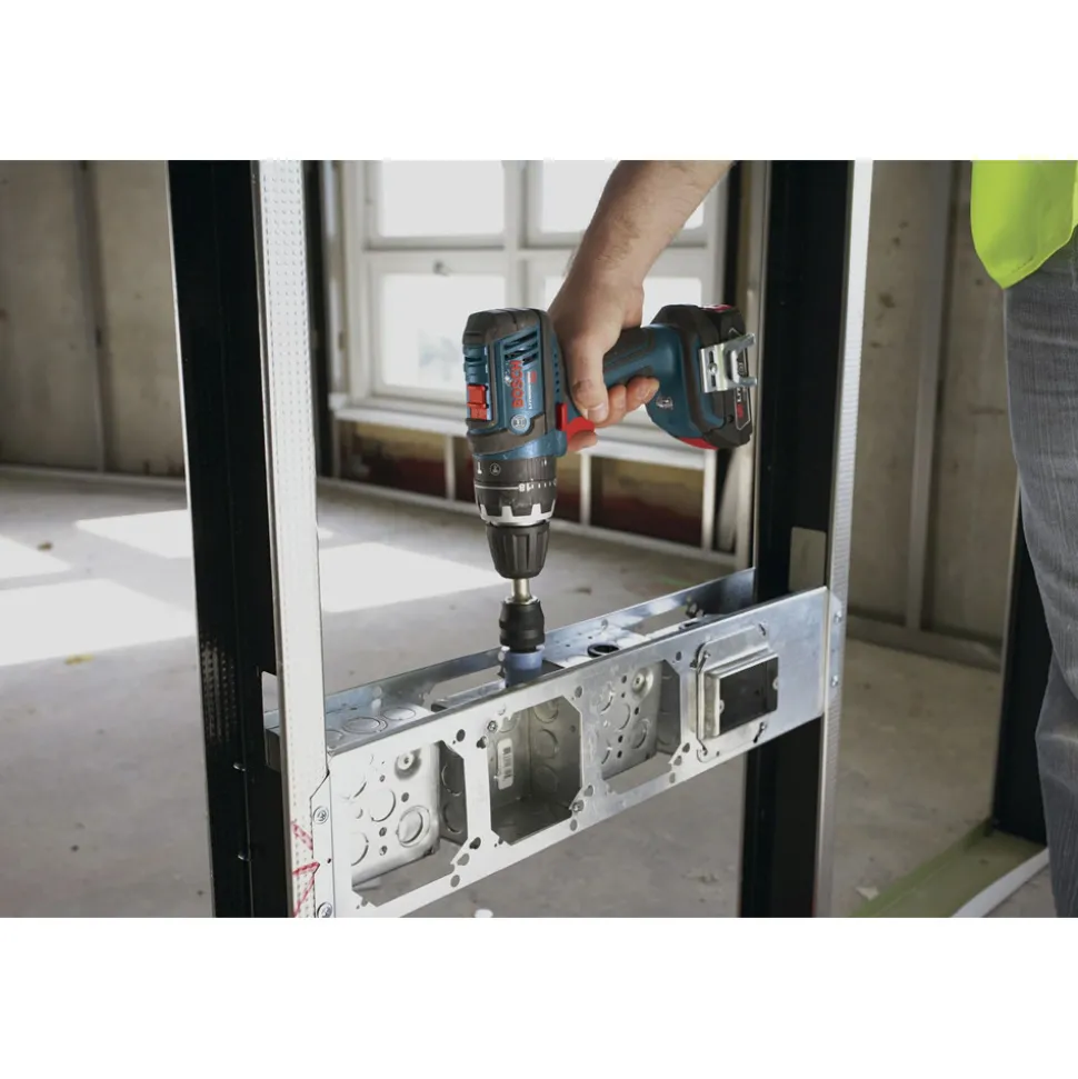 Factory Reconditioned Bosch 18V Lithium-Ion 1/2 in. Cordless Hammer Drill Driver Kit (2 Ah)