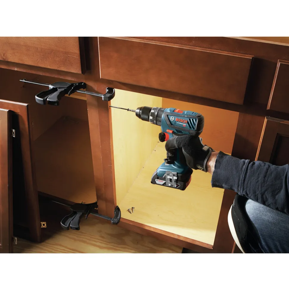 Factory Reconditioned Bosch 18V Lithium-Ion 1/2 in. Cordless Hammer Drill Driver Kit (2 Ah)