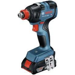 Factory Reconditioned Bosch 18V Brushless Lithium-Ion 1/2 in. Hammer Drill Driver and 1/4 in. and 1/2 in. 2-in-1 Bit/Socket Impact Driver Combo Kit with 2 Batteries (2 Ah)