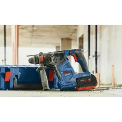 Factory Reconditioned Bosch 18V Lithium-Ion Brushless Connected 1 in. Cordless SDS-Plus Bulldog Rotary Hammer with 2 Batteries (8 Ah)