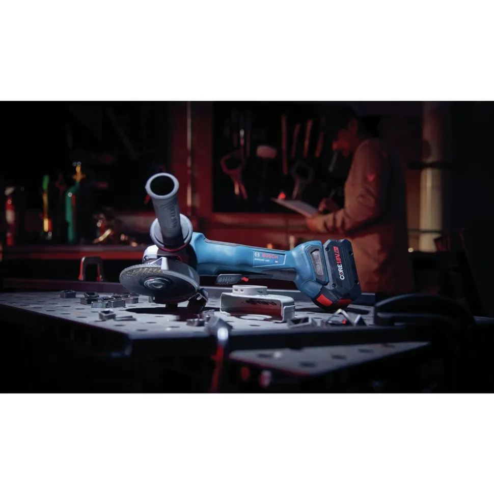 Factory Reconditioned Bosch 18V Brushless Lithium-Ion 4-1/2 - 5 in. Cordless Angle Grinder with Paddle Switch (Tool Only)