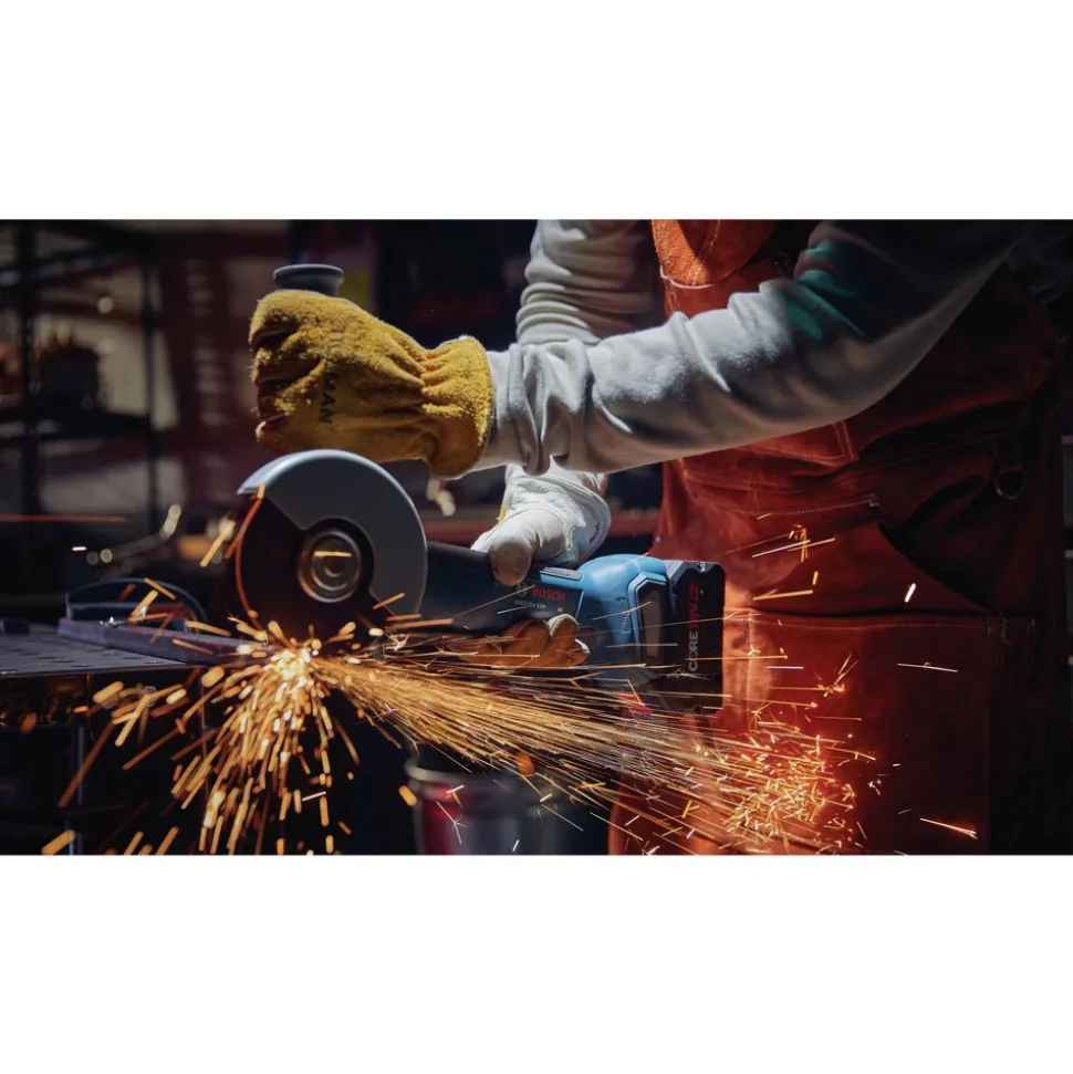 Factory Reconditioned Bosch 18V Brushless Lithium-Ion 4-1/2 - 5 in. Cordless Angle Grinder with Paddle Switch (Tool Only)