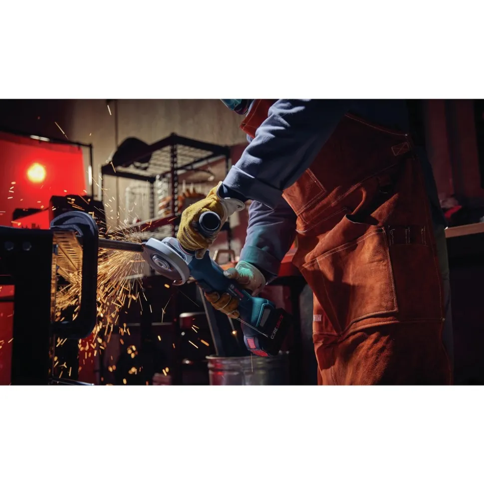 Factory Reconditioned Bosch 18V Brushless Lithium-Ion 4-1/2 - 5 in. Cordless Angle Grinder with Paddle Switch (Tool Only)