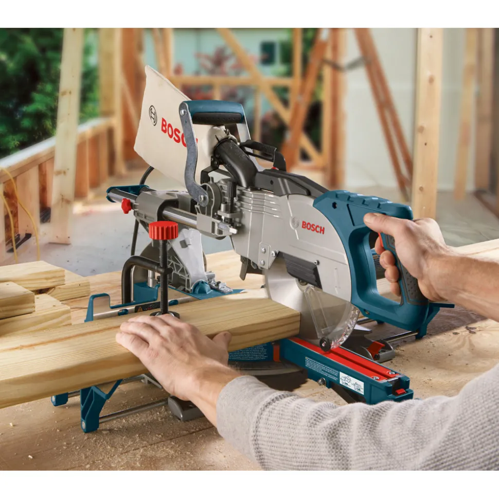 Factory Reconditioned Bosch 8-1/2 in. Single Bevel Sliding Compound Miter Saw