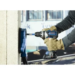 Factory Reconditioned Bosch 18V Brushless Lithium-Ion 1/2 in. Cordless Connected-Ready Hammer Drill Driver Kit with 2 Batteries (4 Ah)