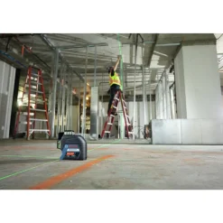 Factory Reconditioned Bosch 360 Degrees Green-Beam Three-Plane Leveling and Alignment-Line Laser