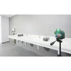 Factory Reconditioned Bosch 360 Degrees Green-Beam Three-Plane Leveling and Alignment-Line Laser