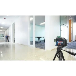 Factory Reconditioned Bosch 360 Degrees Green-Beam Three-Plane Leveling and Alignment-Line Laser