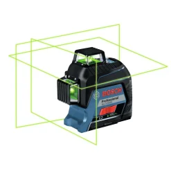 Factory Reconditioned Bosch 360 Degrees Green-Beam Three-Plane Leveling and Alignment-Line Laser