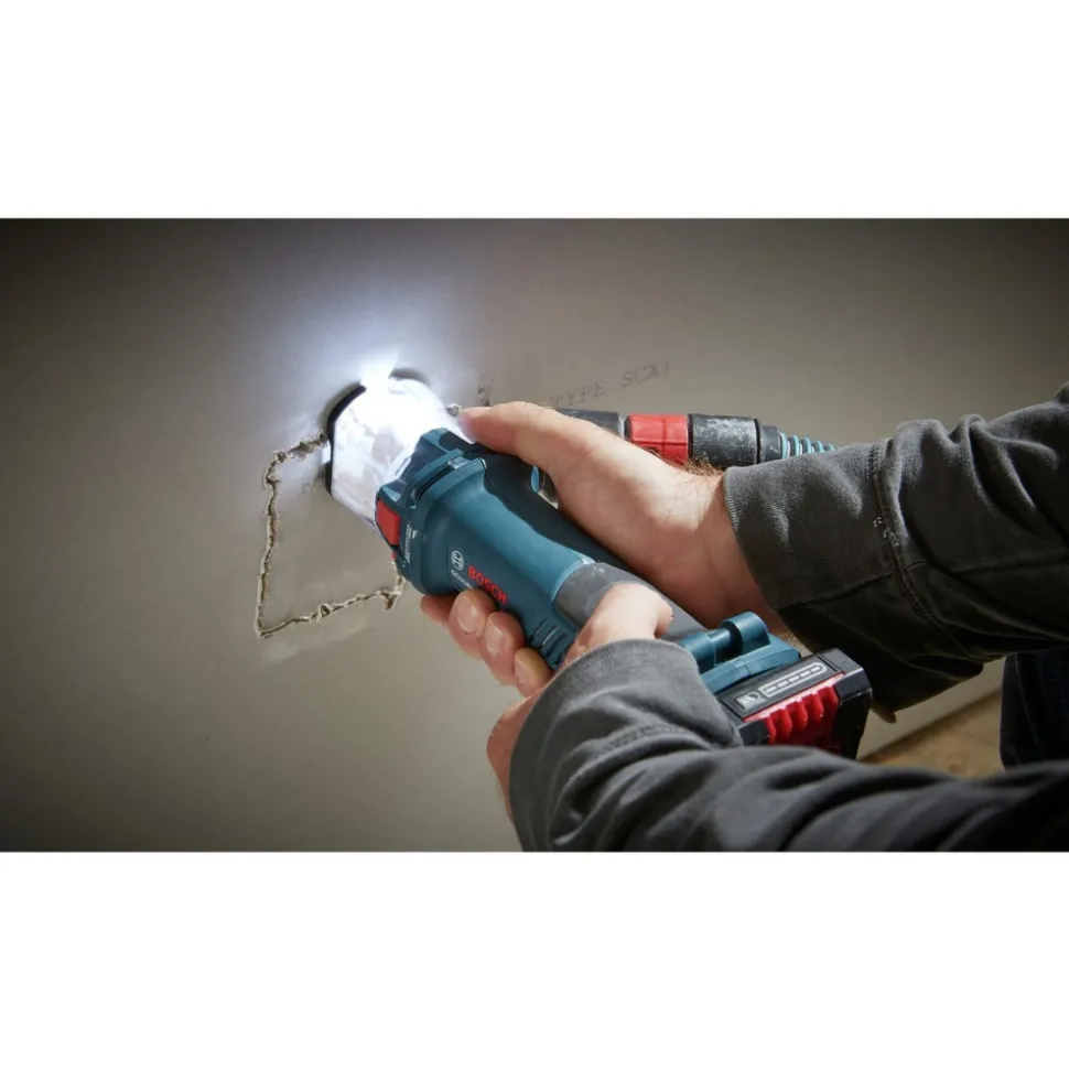 Factory Reconditioned Bosch 18V Brushless Cordless Screwgun and Cut-Out Tool Combo Kit with (2) CORE18V 4 Ah Advanced Power Batteries