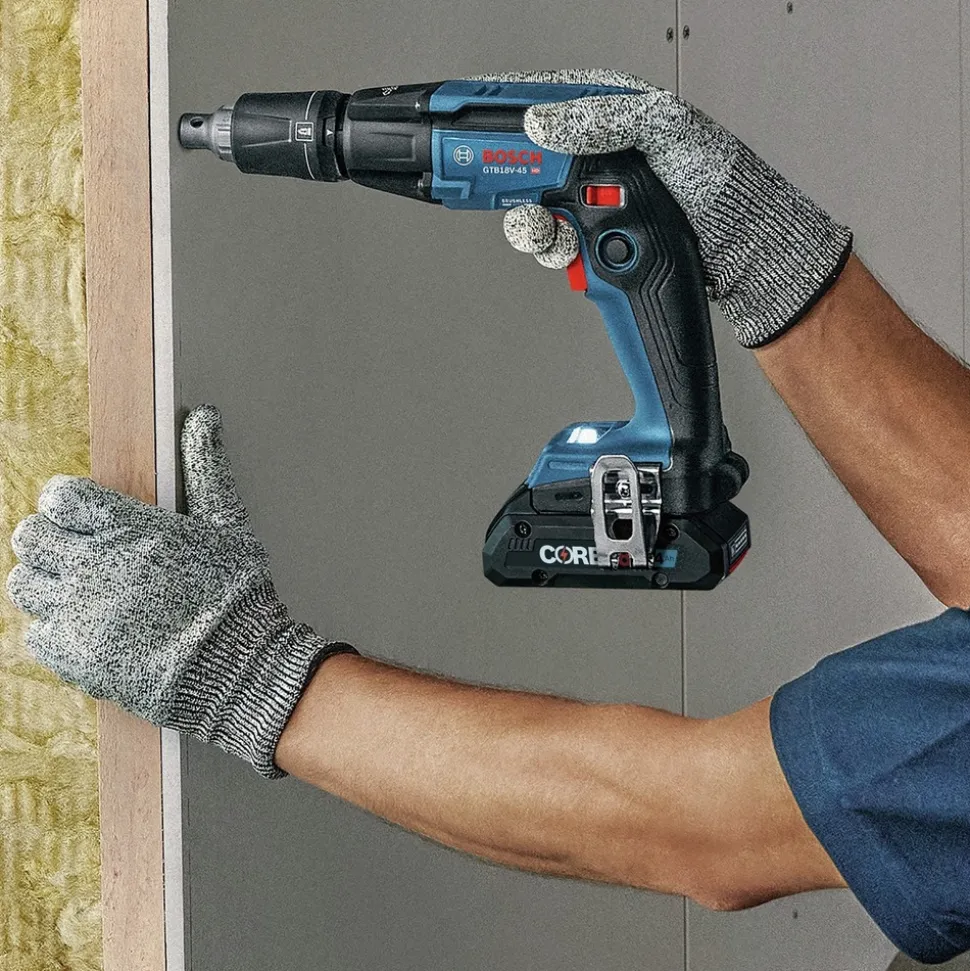 Factory Reconditioned Bosch 18V Brushless Cordless Screwgun and Cut-Out Tool Combo Kit with (2) CORE18V 4 Ah Advanced Power Batteries