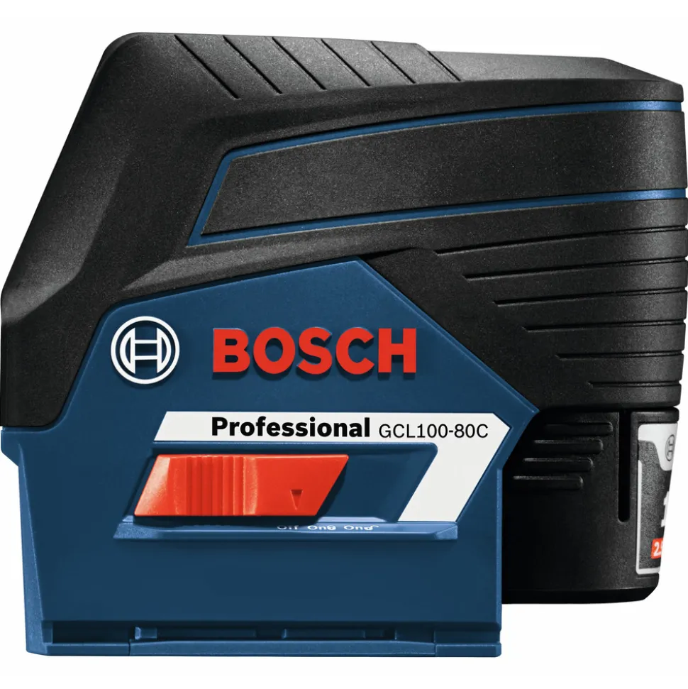 Factory Reconditioned Bosch 12V MAX Lithium-Ion 100 ft. Cordless Cross-Line Laser with Plumb Points Kit (2 Ah)