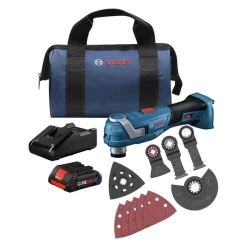 Factory Reconditioned Bosch 18V Brushless Lithium-Ion Cordless StarlockPlus Oscillating Multi-Tool Kit (4 Ah)