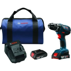 Factory Reconditioned Bosch 18V Lithium-Ion Compact Tough 1/2 in. Cordless Drill Driver Kit (2 Ah)