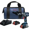 Factory Reconditioned Bosch 18V Brushless Lithium-Ion 1/2 in. Cordless Drill Driver Kit (4 Ah)