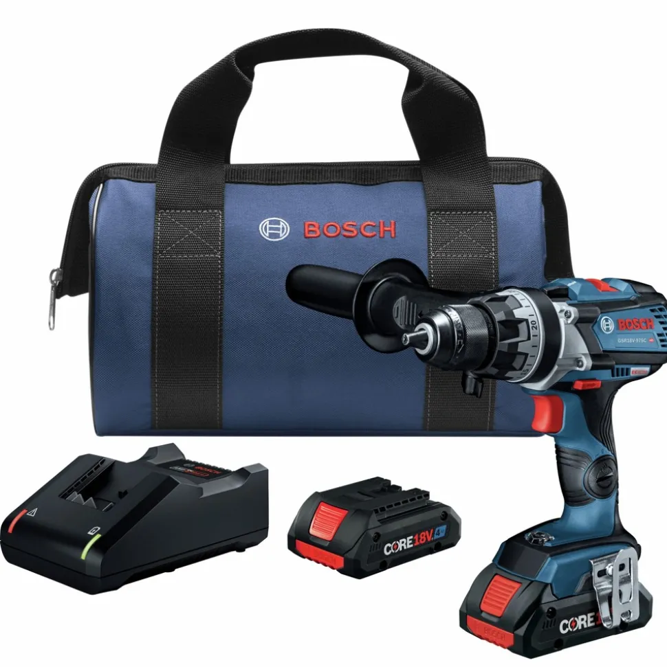 Factory Reconditioned Bosch 18V Brushless Lithium-Ion 1/2 in. Cordless Drill Driver Kit (4 Ah)