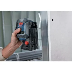 Factory Reconditioned Bosch Green-Beam Self-Leveling Cross-Line Laser with Plumb Points