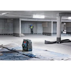 Factory Reconditioned Bosch Green-Beam Self-Leveling Cross-Line Laser with Plumb Points