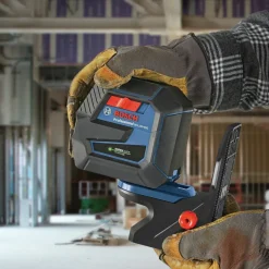 Factory Reconditioned Bosch Green-Beam Self-Leveling Cross-Line Laser with Plumb Points