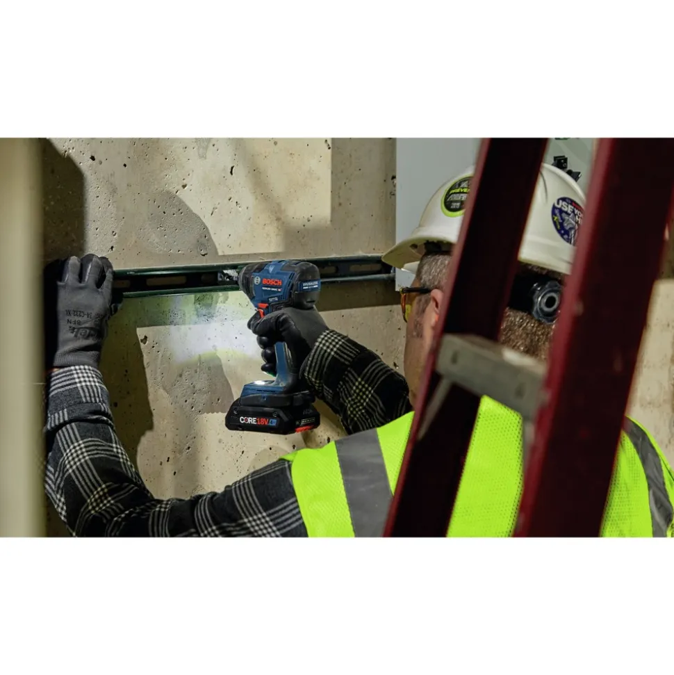 Factory Reconditioned Bosch 18V Brushless Lithium-Ion 1/4 in. Hex Cordless Connected-Ready Impact Driver Kit (4 Ah)