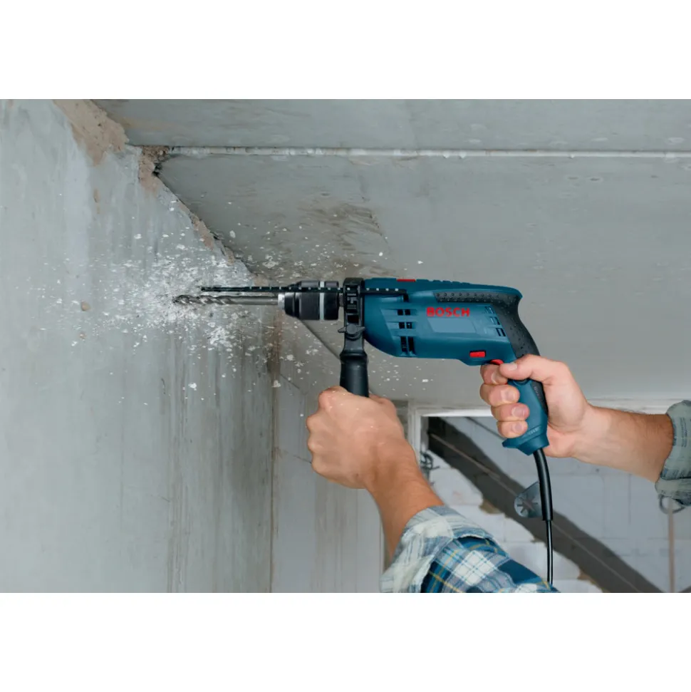 Factory Reconditioned Bosch 7 Amp Single Speed 1/2 in. Corded Hammer Drill