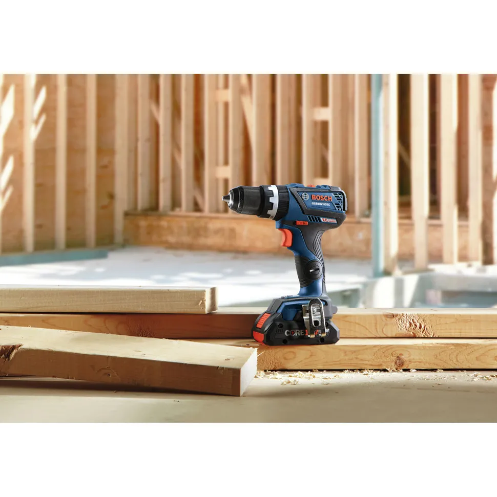 Factory Reconditioned Bosch 18V Lithium-Ion Brushless 1/2 in. Cordless Hammer Drill Driver Kit (4 Ah)