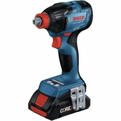 Factory Reconditioned Bosch 18V Brushless Lithium-Ion 1/4 in. and 1/2 in. Cordless Bit/Socket Impact Driver/Wrench and Hammer Drill Driver Combo Kit with 2 Batteries (4 Ah)