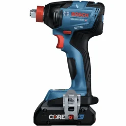 Factory Reconditioned Bosch 18V Brushless Lithium-Ion 1/4 in. and 1/2 in. Cordless Bit/Socket Impact Driver/Wrench and Hammer Drill Driver Combo Kit with 2 Batteries (4 Ah)