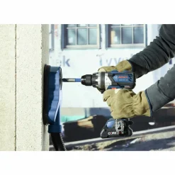 Factory Reconditioned Bosch 18V Brushless Lithium-Ion 1/4 in. and 1/2 in. Cordless Bit/Socket Impact Driver/Wrench and Hammer Drill Driver Combo Kit with 2 Batteries (4 Ah)