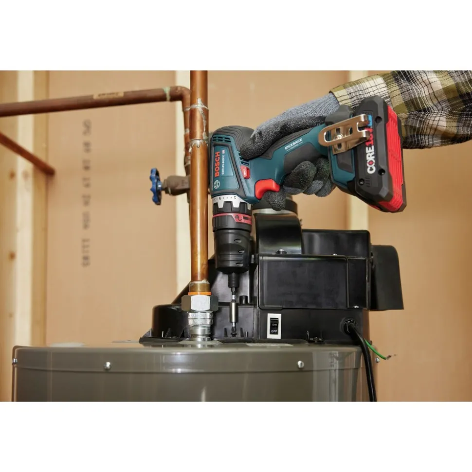 Factory Reconditioned Bosch 18V Brushless Lithium-Ion Cordless 5-In-1 Flexiclick System Drill Driver with 2 Batteries (4 Ah)
